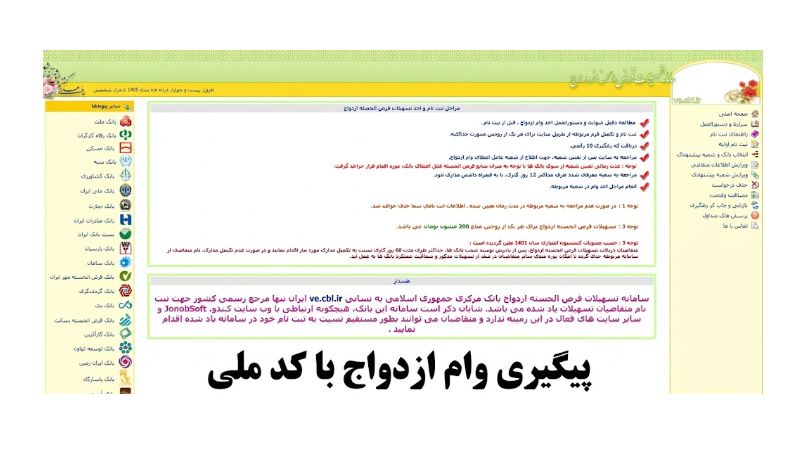 راهنمای جامع استعلام و پیگیری وام ازدواج با کد ملی